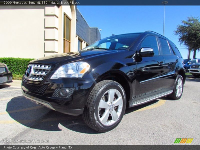 Black / Black 2009 Mercedes-Benz ML 350 4Matic