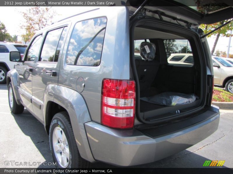 Mineral Gray Metallic / Dark Slate Gray 2012 Jeep Liberty Sport