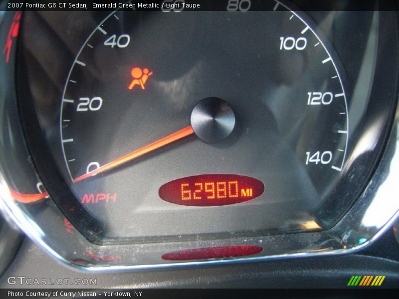 Emerald Green Metallic / Light Taupe 2007 Pontiac G6 GT Sedan
