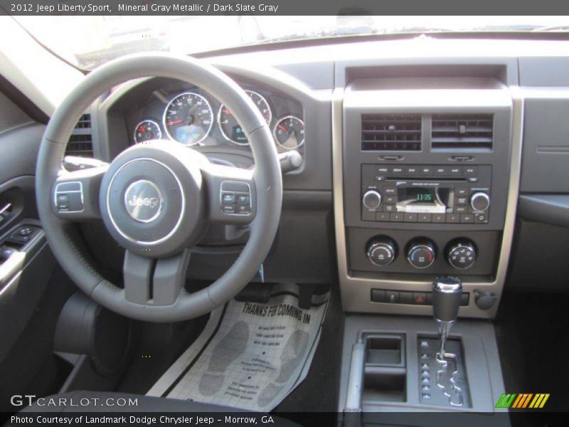 Mineral Gray Metallic / Dark Slate Gray 2012 Jeep Liberty Sport