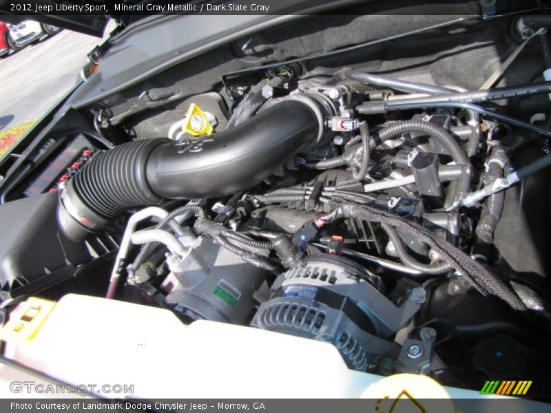Mineral Gray Metallic / Dark Slate Gray 2012 Jeep Liberty Sport