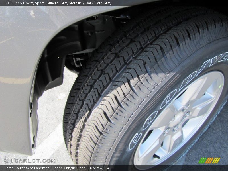 Mineral Gray Metallic / Dark Slate Gray 2012 Jeep Liberty Sport
