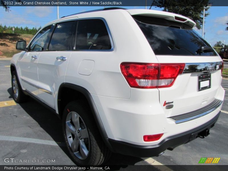 Stone White / New Saddle/Black 2012 Jeep Grand Cherokee Overland