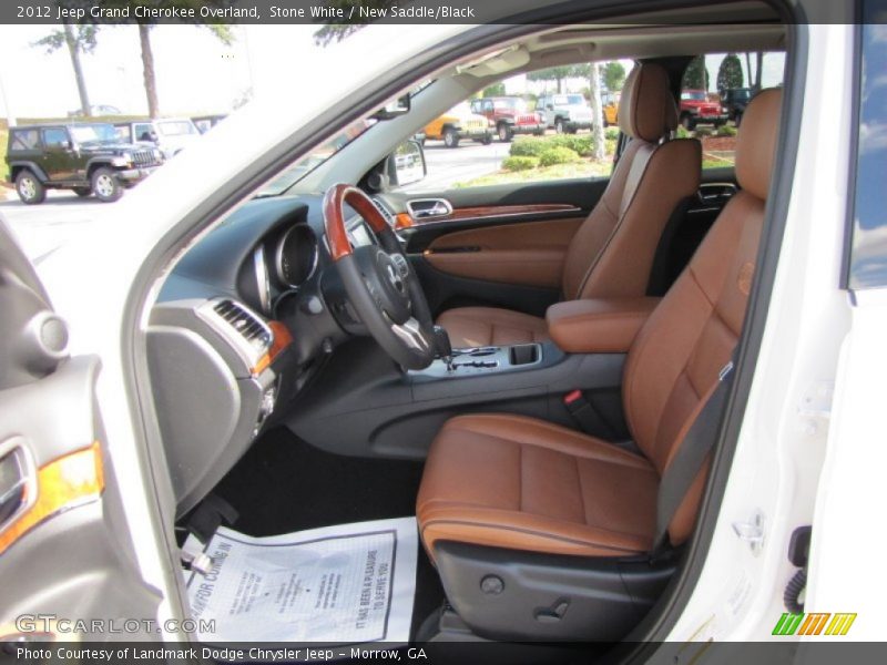  2012 Grand Cherokee Overland New Saddle/Black Interior