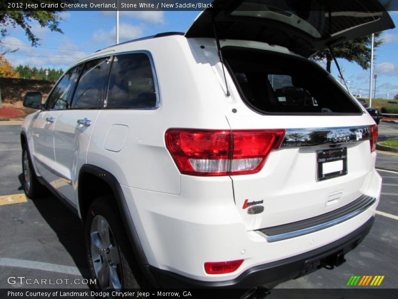 Stone White / New Saddle/Black 2012 Jeep Grand Cherokee Overland
