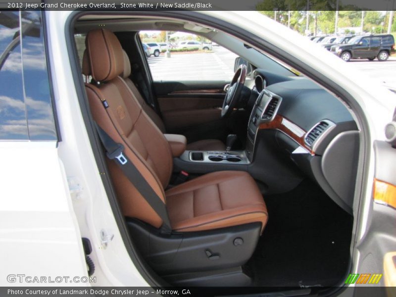 Stone White / New Saddle/Black 2012 Jeep Grand Cherokee Overland