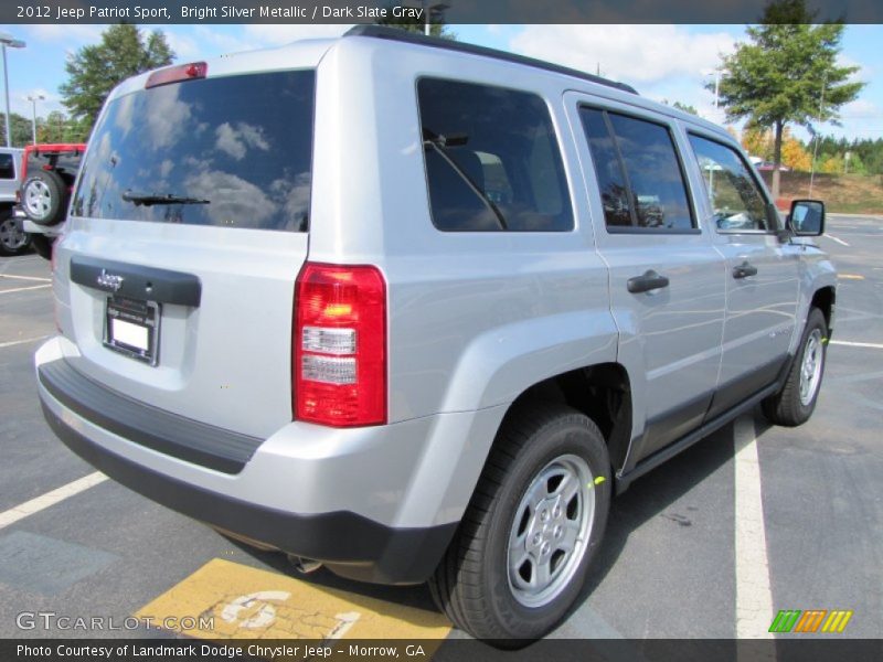 Bright Silver Metallic / Dark Slate Gray 2012 Jeep Patriot Sport