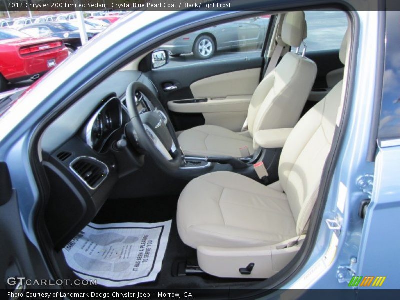  2012 200 Limited Sedan Black/Light Frost Interior