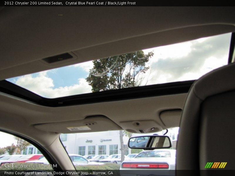 Crystal Blue Pearl Coat / Black/Light Frost 2012 Chrysler 200 Limited Sedan
