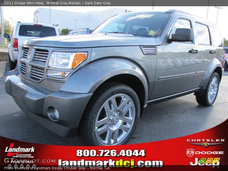Mineral Gray Metallic / Dark Slate Gray 2011 Dodge Nitro Heat