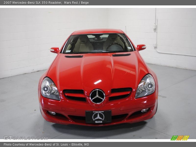 Mars Red / Beige 2007 Mercedes-Benz SLK 350 Roadster
