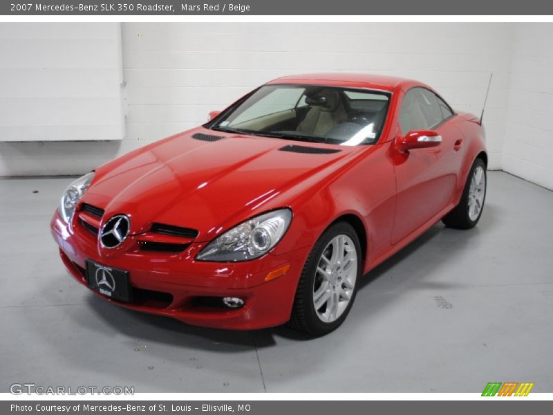 Mars Red / Beige 2007 Mercedes-Benz SLK 350 Roadster