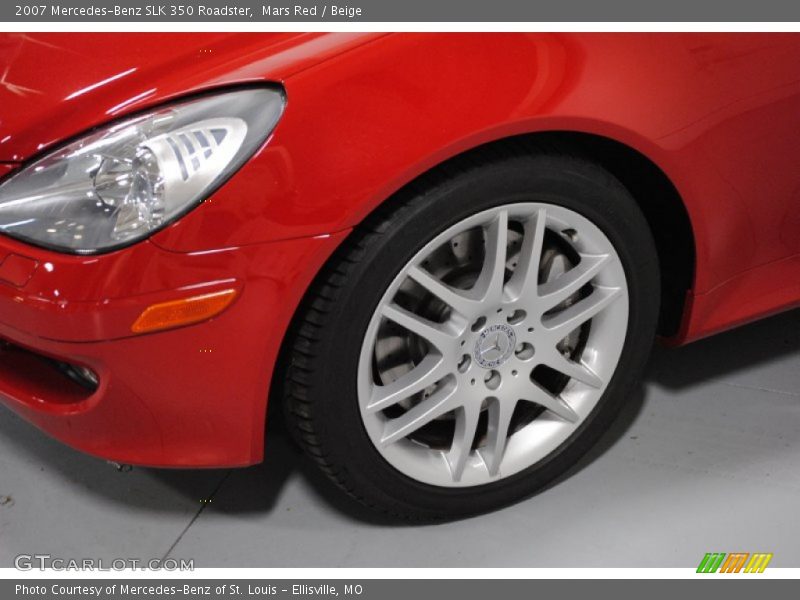 Mars Red / Beige 2007 Mercedes-Benz SLK 350 Roadster