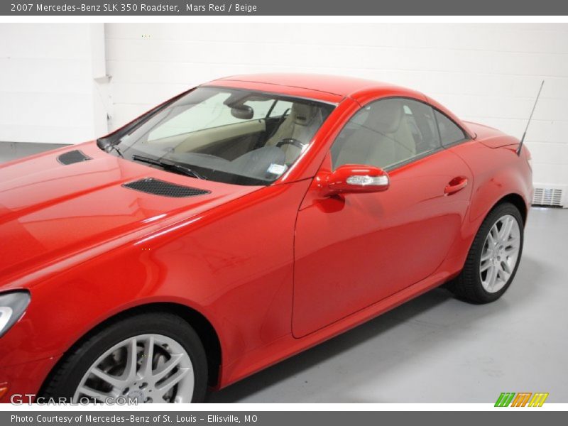 Mars Red / Beige 2007 Mercedes-Benz SLK 350 Roadster