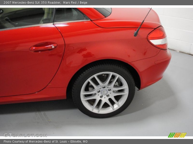 Mars Red / Beige 2007 Mercedes-Benz SLK 350 Roadster