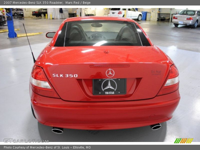 Mars Red / Beige 2007 Mercedes-Benz SLK 350 Roadster