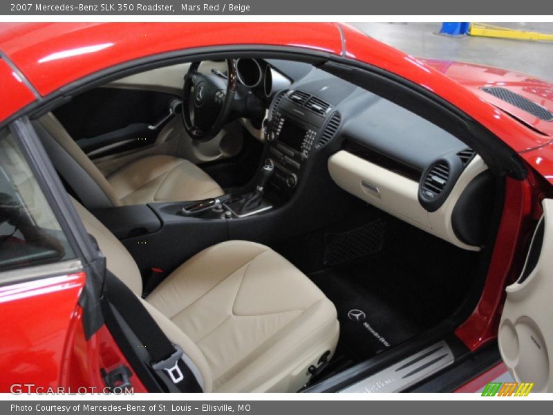 Mars Red / Beige 2007 Mercedes-Benz SLK 350 Roadster