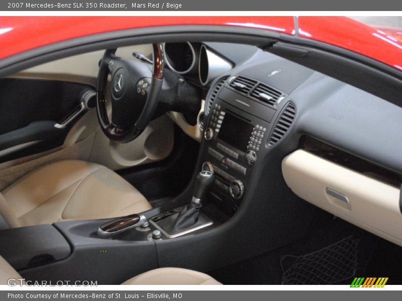 Mars Red / Beige 2007 Mercedes-Benz SLK 350 Roadster