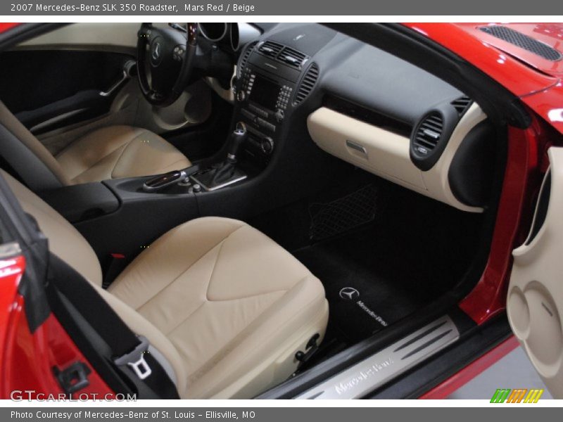 Mars Red / Beige 2007 Mercedes-Benz SLK 350 Roadster