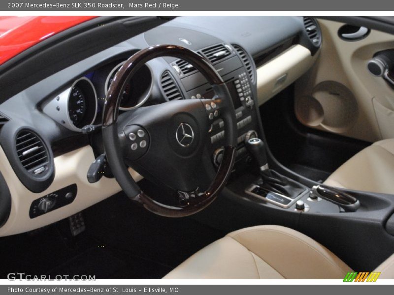 Mars Red / Beige 2007 Mercedes-Benz SLK 350 Roadster