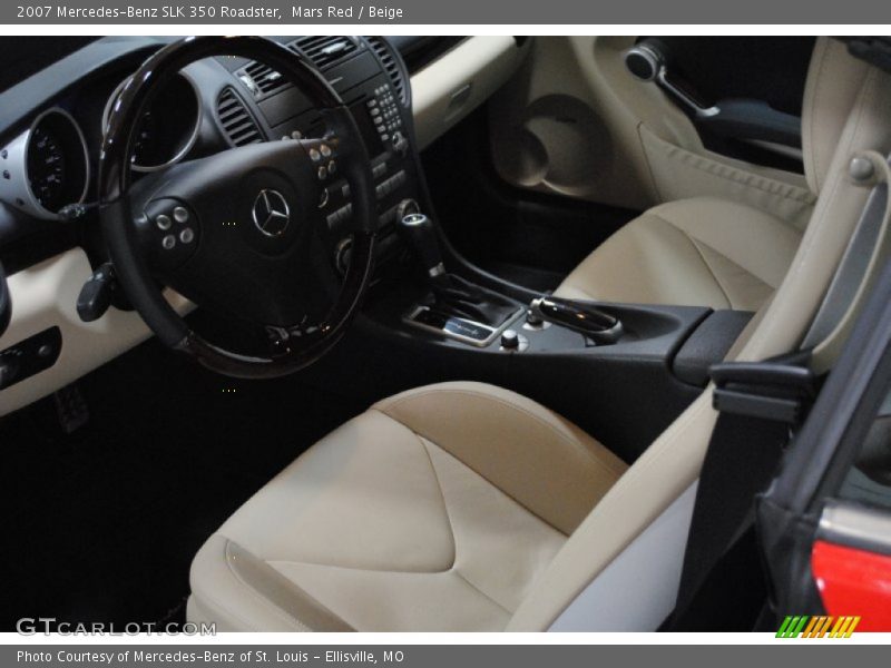 Mars Red / Beige 2007 Mercedes-Benz SLK 350 Roadster