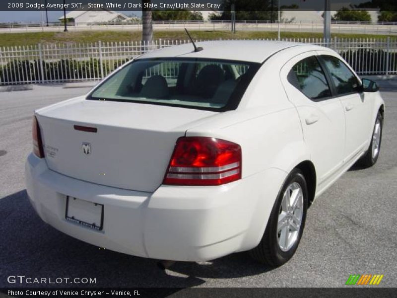 Stone White / Dark Slate Gray/Light Slate Gray 2008 Dodge Avenger SXT