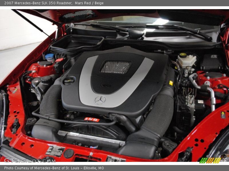 Mars Red / Beige 2007 Mercedes-Benz SLK 350 Roadster
