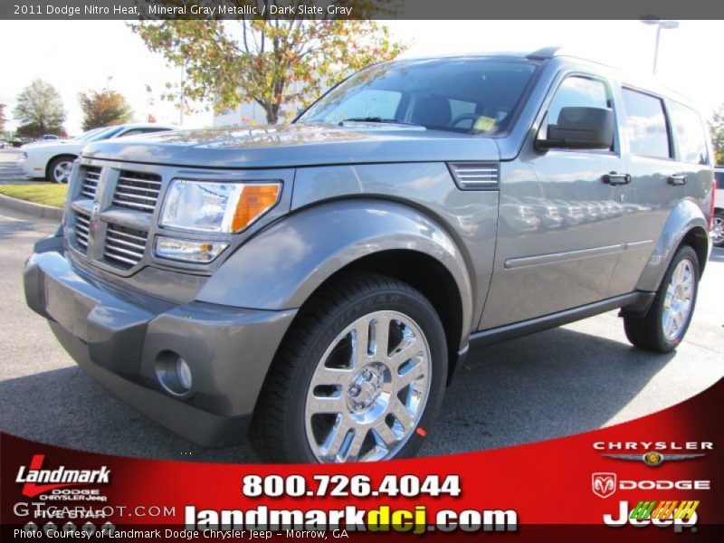 Mineral Gray Metallic / Dark Slate Gray 2011 Dodge Nitro Heat