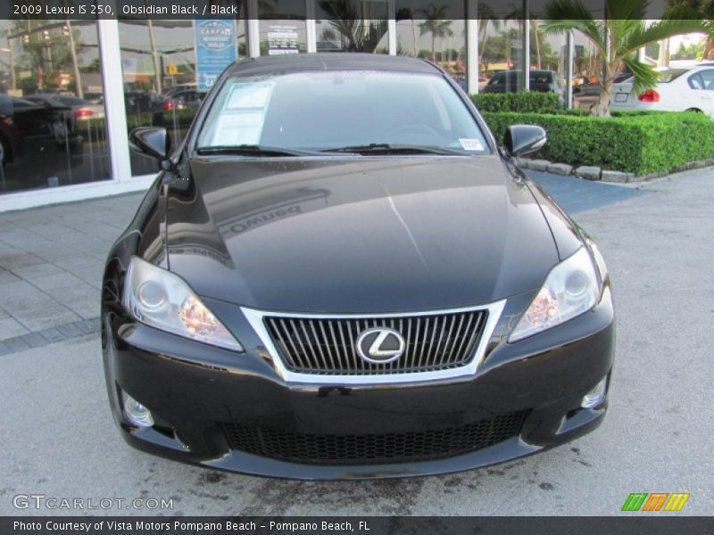 Obsidian Black / Black 2009 Lexus IS 250