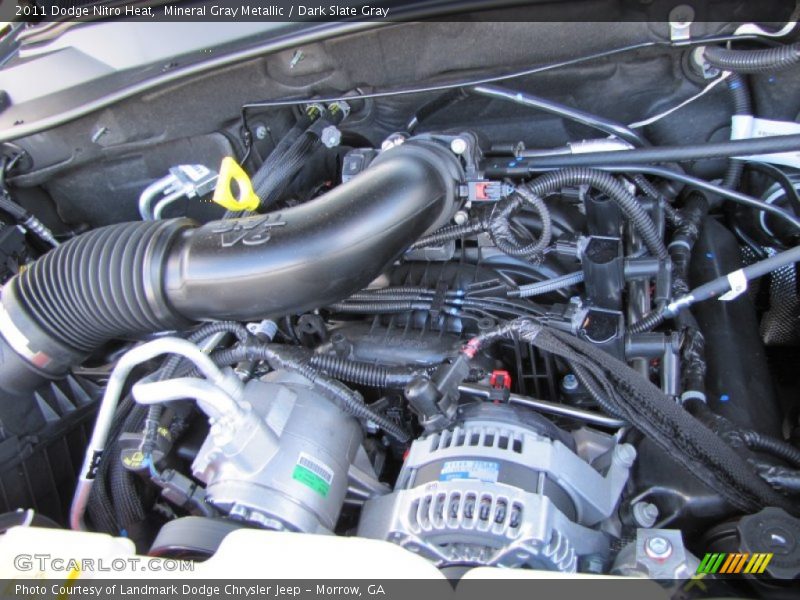 Mineral Gray Metallic / Dark Slate Gray 2011 Dodge Nitro Heat