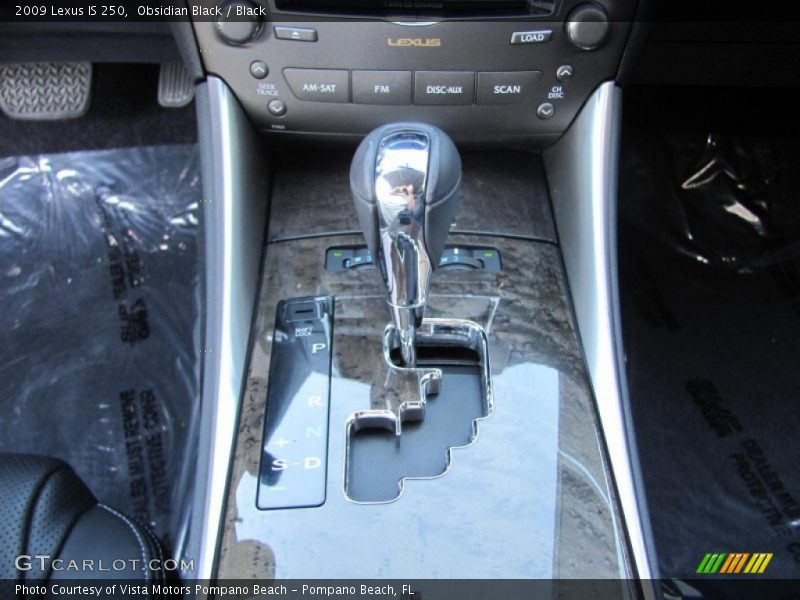 Obsidian Black / Black 2009 Lexus IS 250