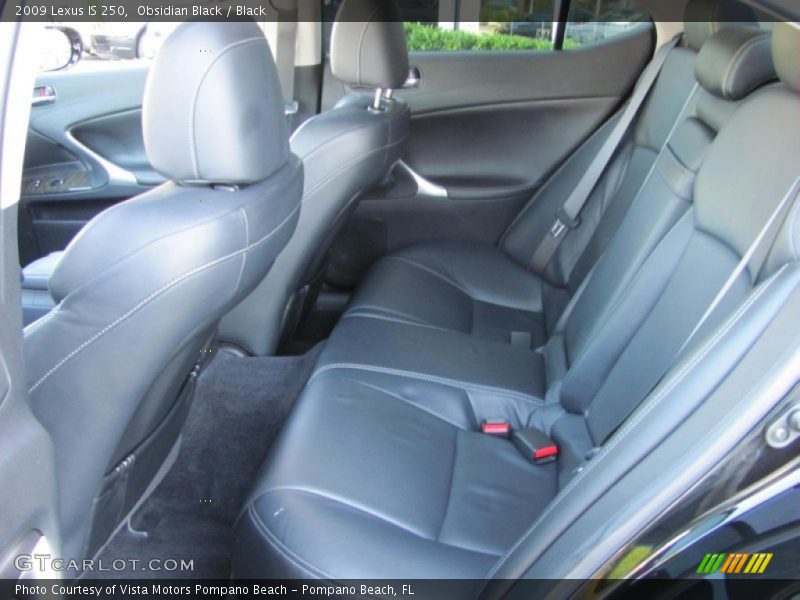 Obsidian Black / Black 2009 Lexus IS 250