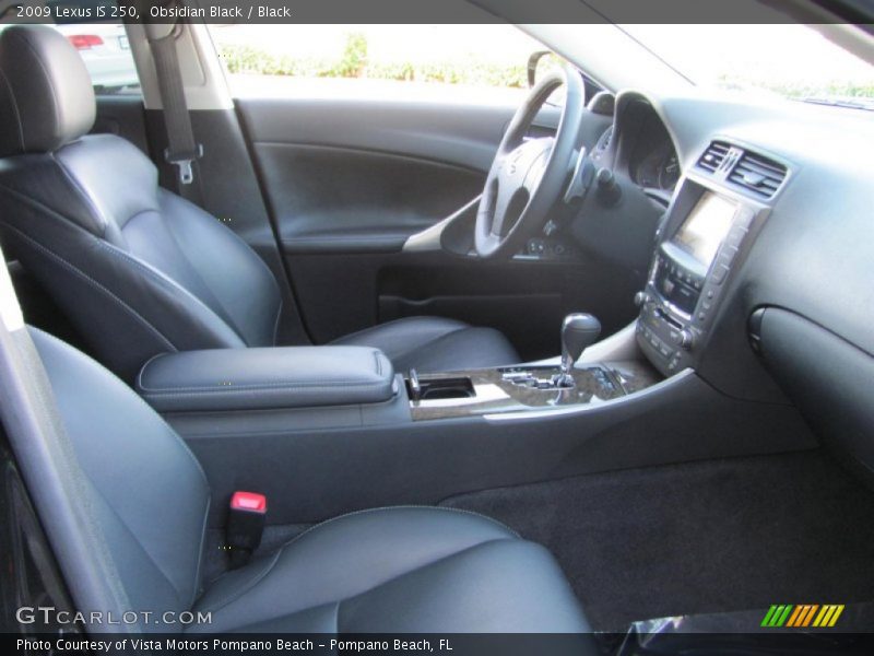 Obsidian Black / Black 2009 Lexus IS 250