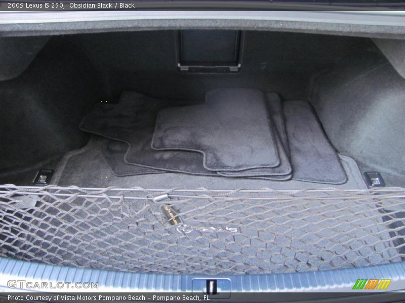 Obsidian Black / Black 2009 Lexus IS 250