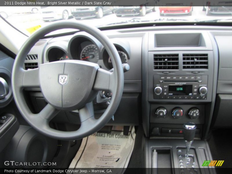 Bright Silver Metallic / Dark Slate Gray 2011 Dodge Nitro Heat