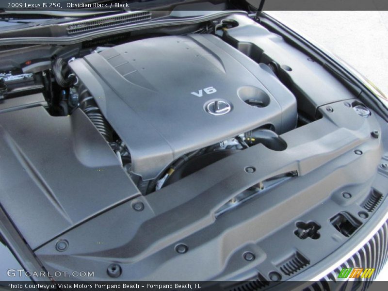 Obsidian Black / Black 2009 Lexus IS 250