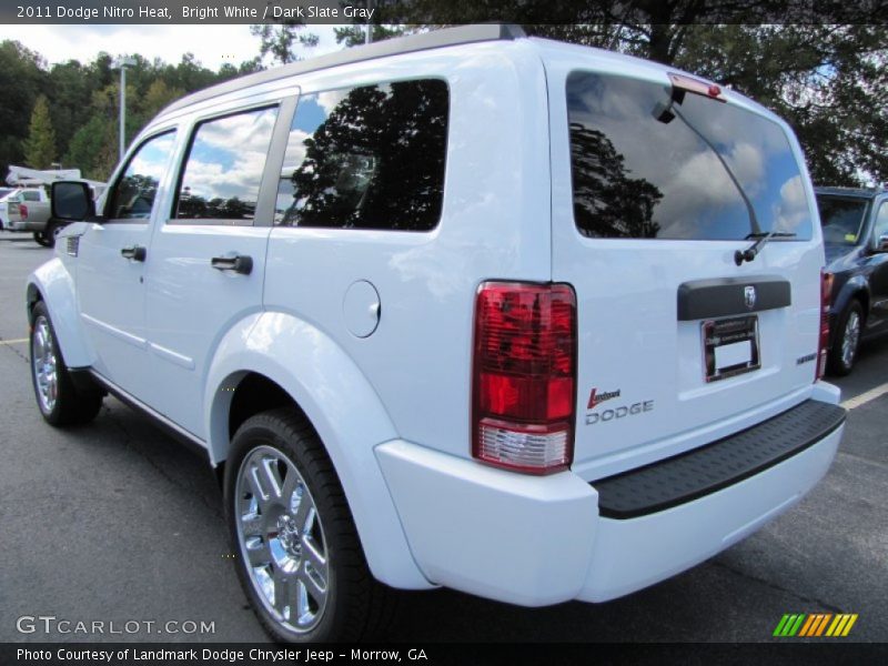 Bright White / Dark Slate Gray 2011 Dodge Nitro Heat