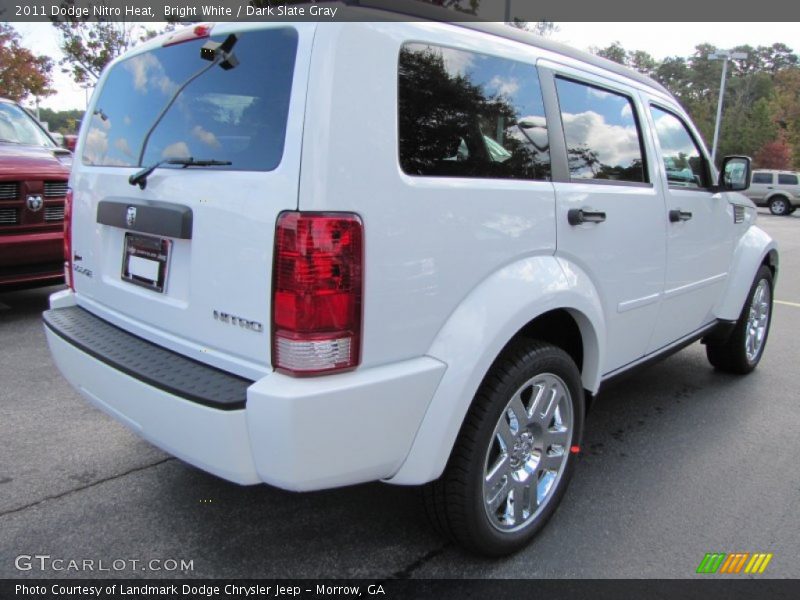 Bright White / Dark Slate Gray 2011 Dodge Nitro Heat