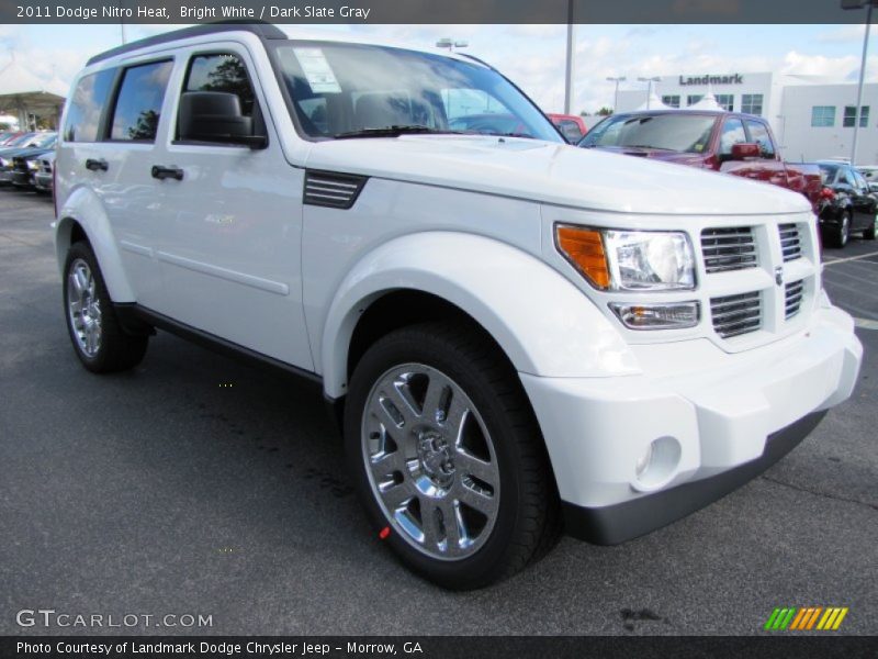 Bright White / Dark Slate Gray 2011 Dodge Nitro Heat