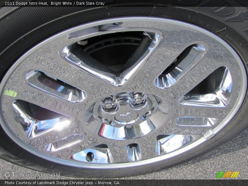 Bright White / Dark Slate Gray 2011 Dodge Nitro Heat