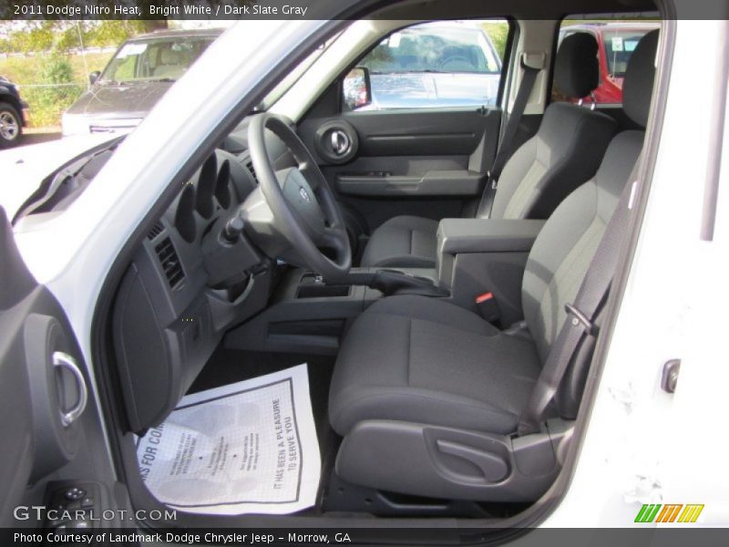 Bright White / Dark Slate Gray 2011 Dodge Nitro Heat