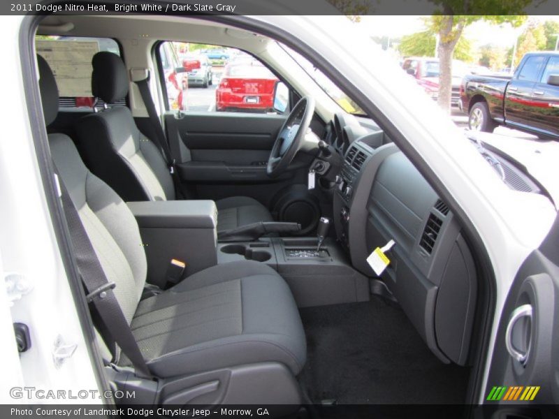 Bright White / Dark Slate Gray 2011 Dodge Nitro Heat