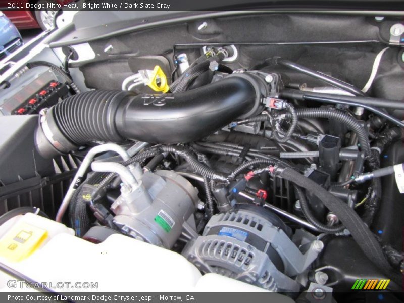 Bright White / Dark Slate Gray 2011 Dodge Nitro Heat