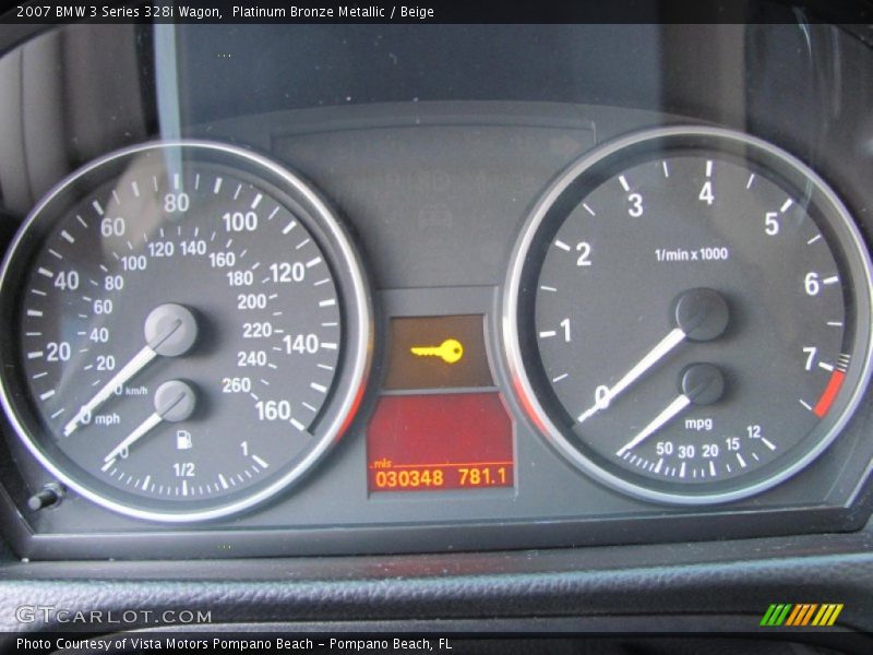 Platinum Bronze Metallic / Beige 2007 BMW 3 Series 328i Wagon