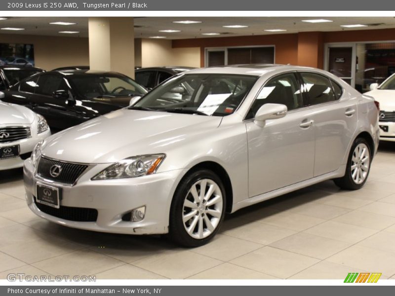 Tungsten Pearl / Black 2009 Lexus IS 250 AWD