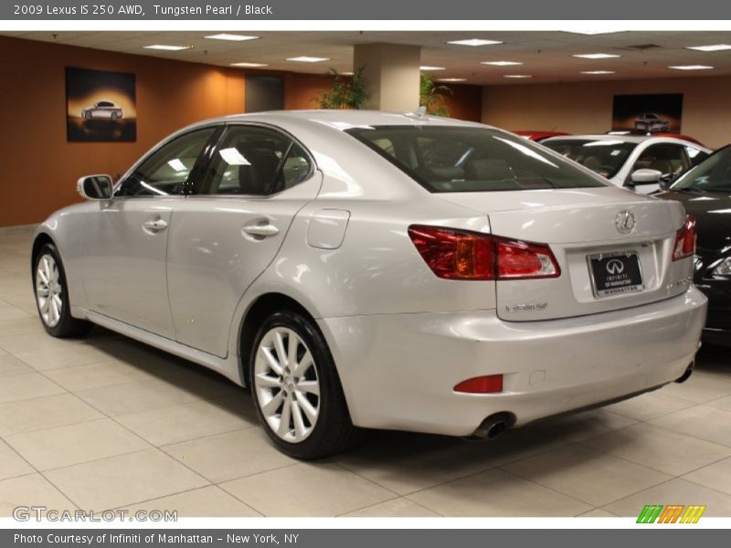 Tungsten Pearl / Black 2009 Lexus IS 250 AWD