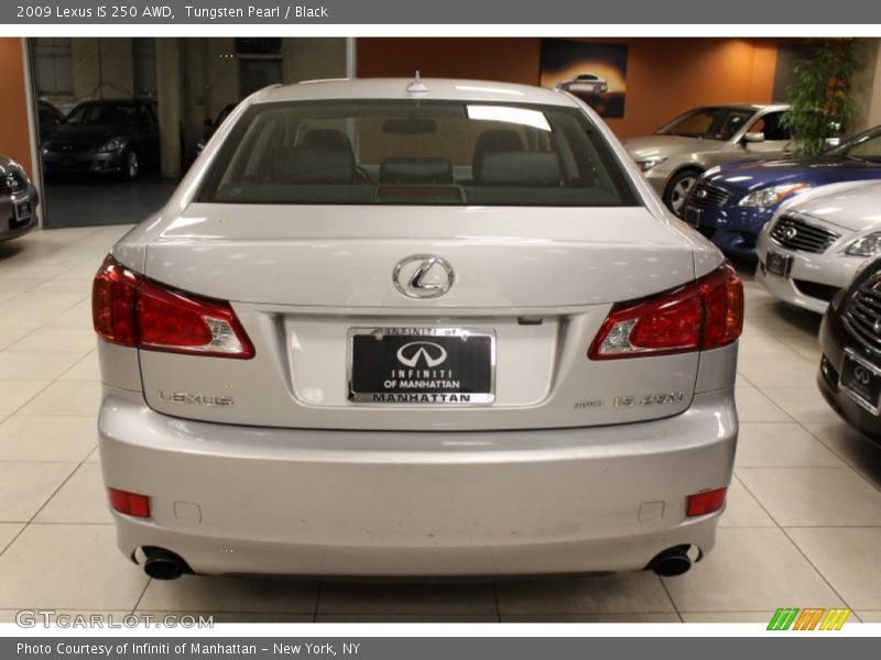 Tungsten Pearl / Black 2009 Lexus IS 250 AWD