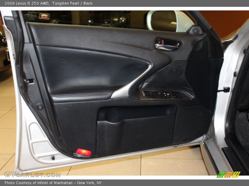Tungsten Pearl / Black 2009 Lexus IS 250 AWD