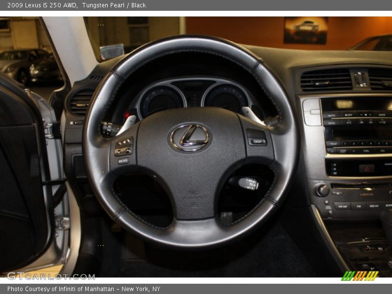 Tungsten Pearl / Black 2009 Lexus IS 250 AWD
