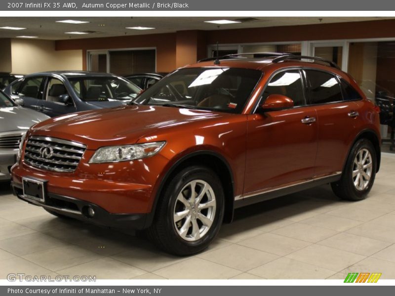 Autumn Copper Metallic / Brick/Black 2007 Infiniti FX 35 AWD